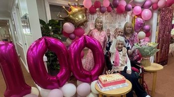Windsor care home resident turns 100 years old in style