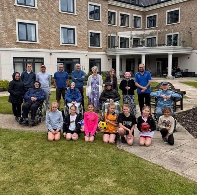 Beverley care home residents team up with footballers for matchday magic