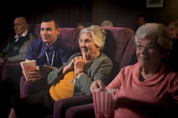 Dementia friendly cinema club at Pear Tree Court