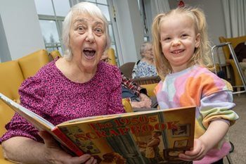 Once upon a time: Banbury care home residents celebrate National Storytelling Week with local children