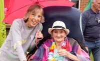 The team at Ambleside transformed the garden into 'Amblefest' for the residents to enjoy.