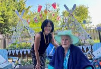 Residents at Sherwood Grange were joined by the Putney Women’s Institute to unveil their new addition to the home's garden.