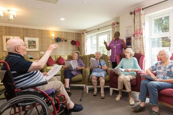 Sherwood Grange - Sherwood Grange residents singing