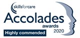 Skills for Care Accolades 2020 winner - Best Employer Support for Your Registered Manager AND Most Effective Approach to Leadership and Management