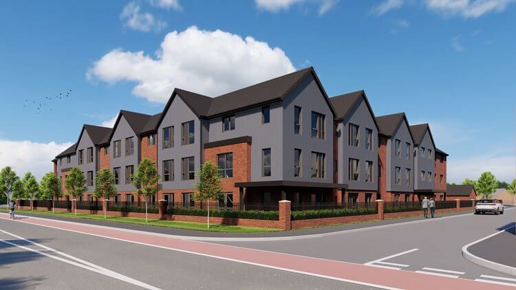 A CGI drawing of our new Wantage care home