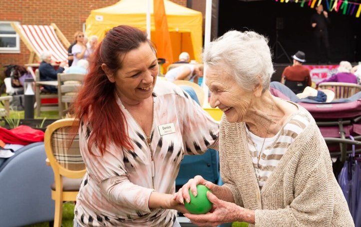 The team at Ambleside transformed the garden into 'Amblefest' for the residents to enjoy.