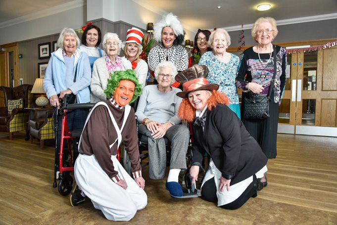 Abney Court - abney-court-care-uk-team-and-residents-celebrating-wrad_6 image