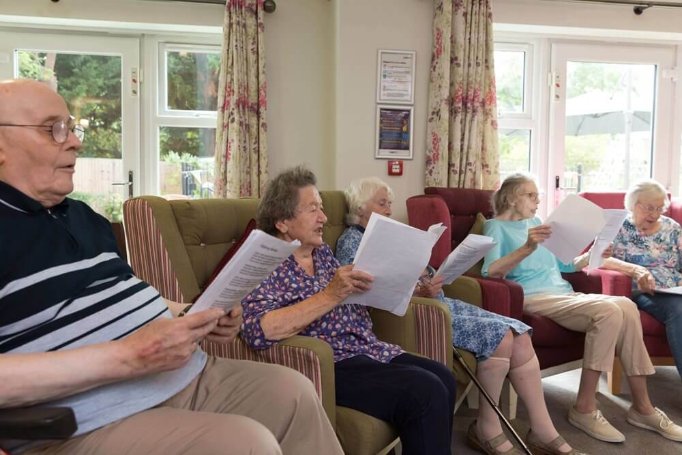 Sherwood Grange - Sherwood Grange residents singing