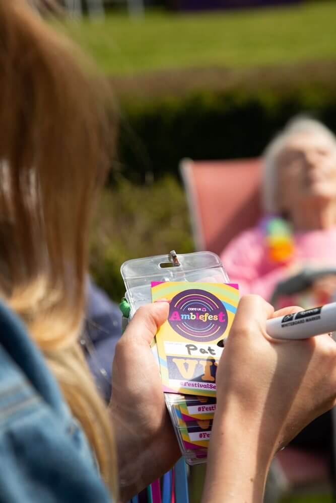 The team at Ambleside transformed the garden into 'Amblefest' for the residents to enjoy.