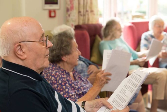 Sherwood Grange - Sherwood Grange residents singing