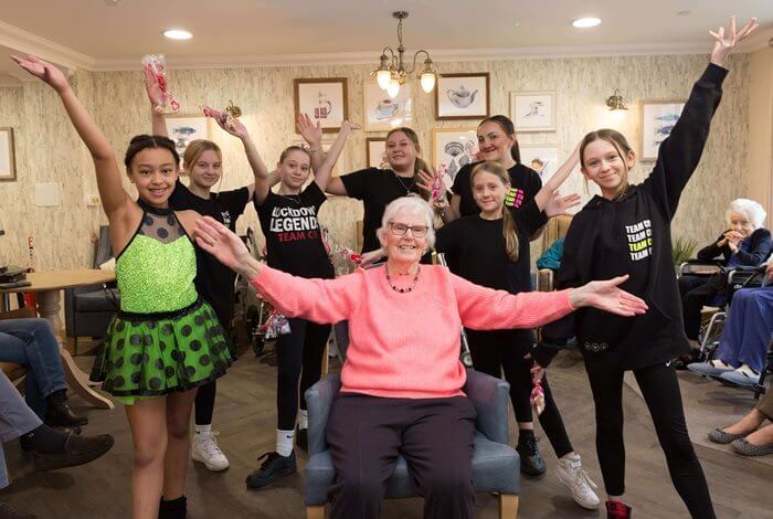 Local dancers help Jeanette dance again.