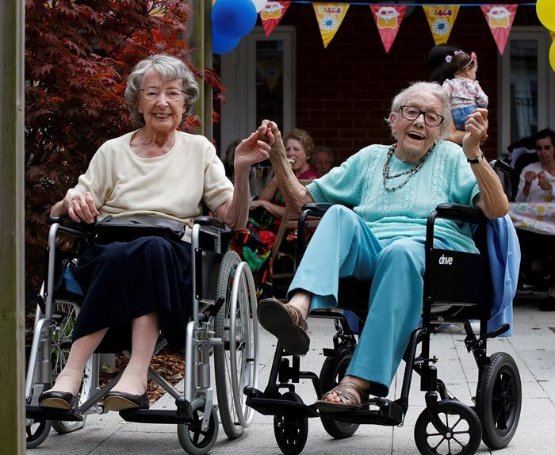 Residents at Newbury Grove enjoying the festival fun